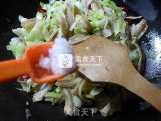 Stir-fried Cabbage with Tripe recipe