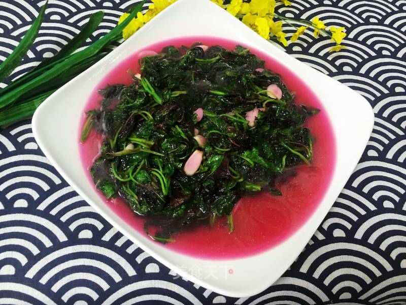 Stir-fried Amaranth with Garlic recipe