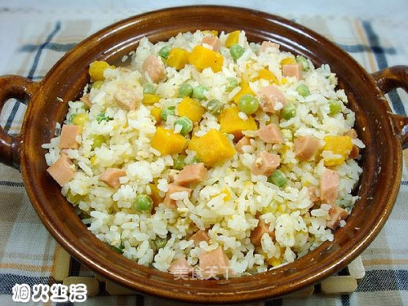 Teach You How to Cook Casserole Rice-soy Milk Colorful Casserole Rice recipe