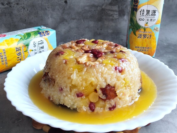 Pineapple Flavored Eight Treasure Rice recipe