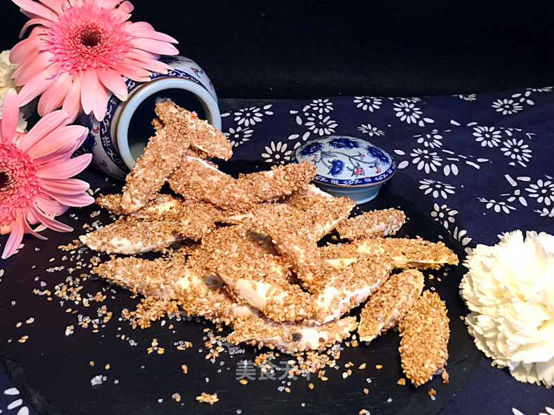 #aca Fourth Session Baking Contest# Making Pornographic Sesame Mountain Pills recipe