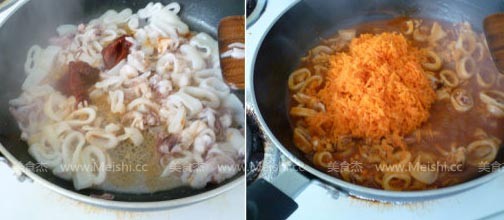 Fried Udon Noodles with Seafood recipe