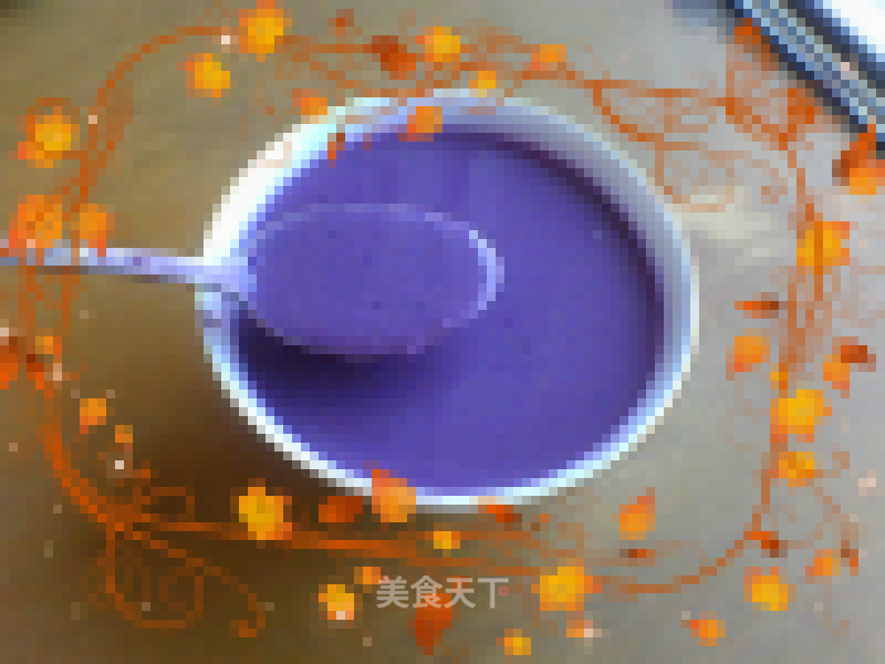 Purple Sweet Potato Oatmeal Peanut Rice Paste recipe