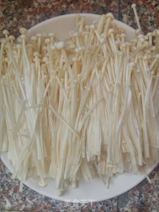 Summer Lazy Food: Chopped Pepper and Enoki Mushroom recipe
