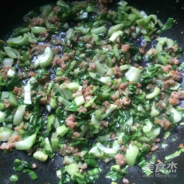 Stir-fried Minced Pork with Greens and Yuba recipe