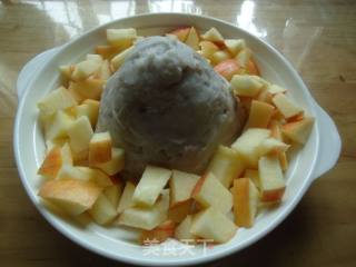 Apple Yogurt Taro Mash Tower recipe