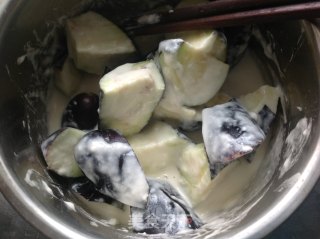Roasted Double Eggplant-----red and Purple recipe