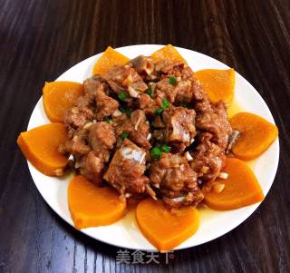 Steamed Pumpkin with Pork Ribs recipe