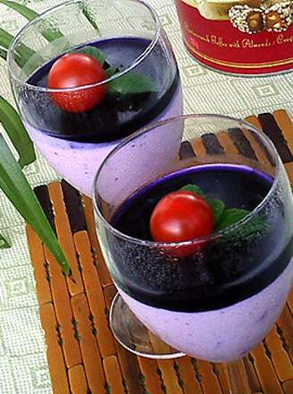 Blueberry Mousse Cup recipe