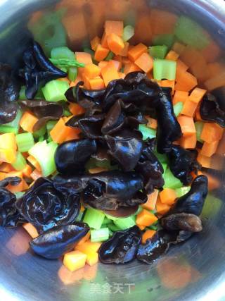 Vegetarian Three Diced Mixed Fungus recipe