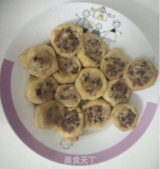 Pan-fried Tofu with Stuffed Oil recipe