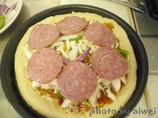 Salami Pizza recipe