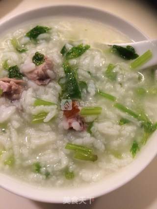 Celery Roast Duck Congee recipe