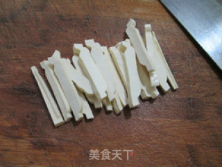 Stir-fried Rape Root with Tofu recipe