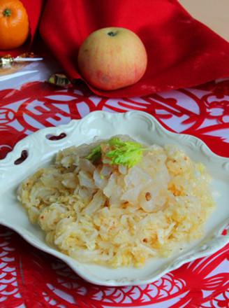 Jellyfish Head Mixed with Cabbage recipe