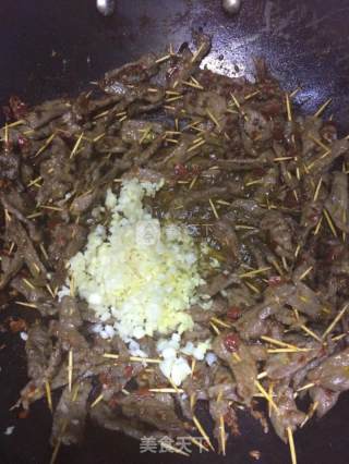 Spicy Toothpick Beef recipe