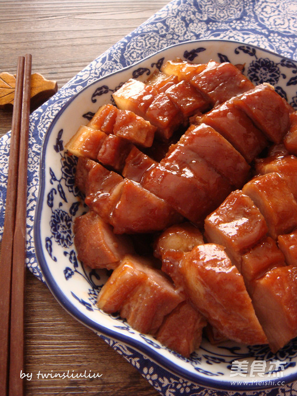 Preheated Bbq Pork with Honey Sauce for New Year's Eve Rice recipe