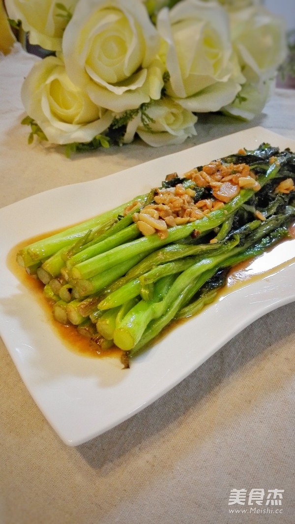 Stir-fried Choy Sum with Bean Paste recipe