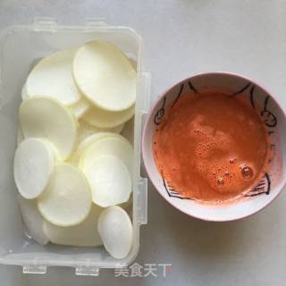 Sweet and Sour Radish Slices recipe