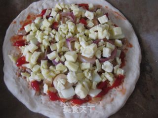 Grilled Pork Pizza recipe