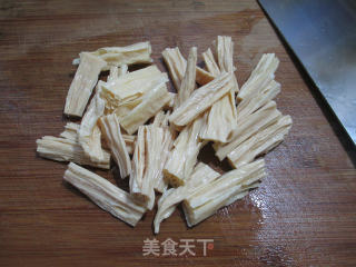 Fried Zucchini with Pickled Vegetables and Yuba recipe
