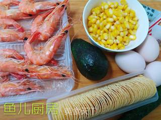 Sea Shrimp and Avocado Salad──private Dish of Fish Kitchen recipe