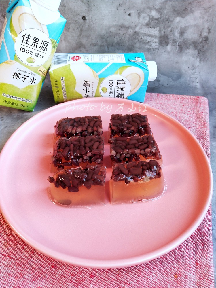 Red Bean Coconut Cake