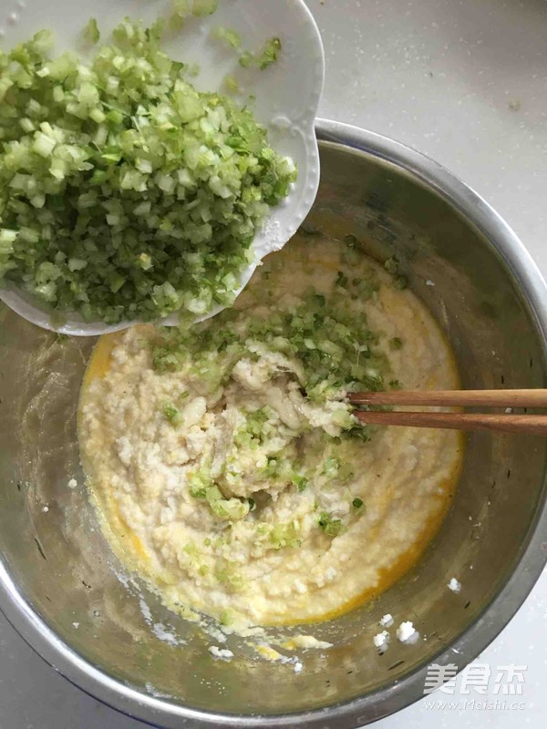 Celery Okara Cake recipe