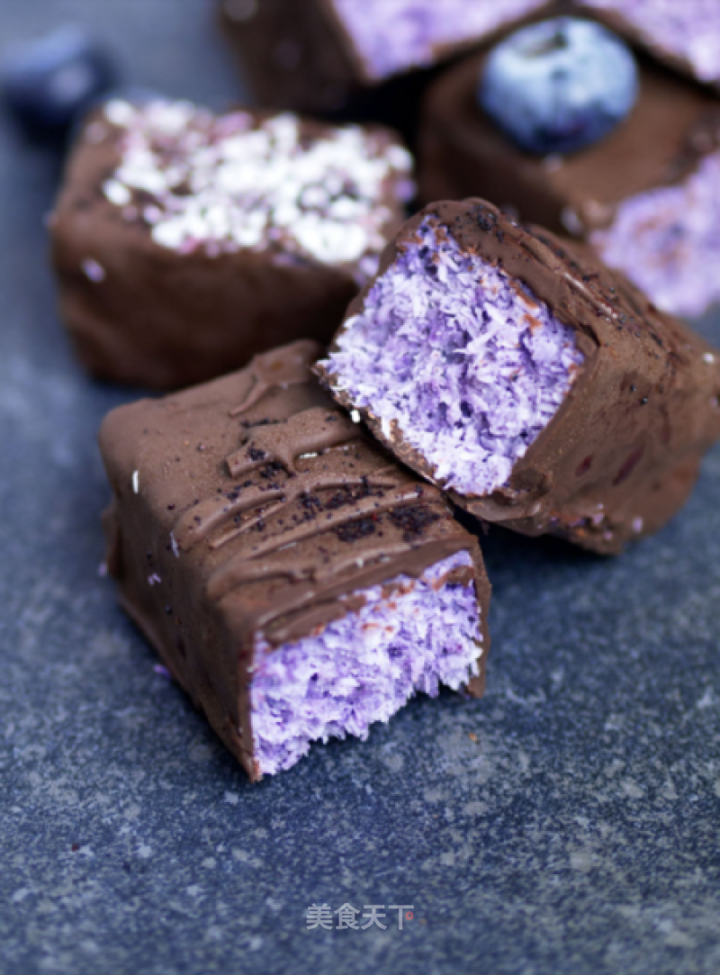 Vegan Blueberry Filled Chocolate recipe