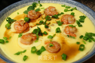 Tofu and Shrimp Egg Custard recipe