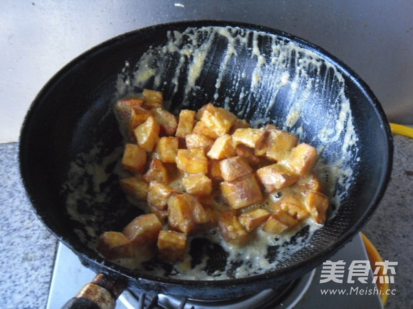 Baked Sweet Potato with Egg Yolk recipe