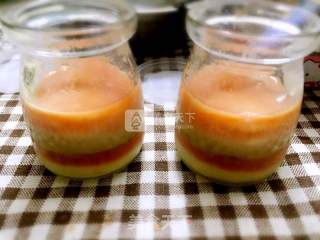 Plum Peach Watermelon Matcha Pudding recipe