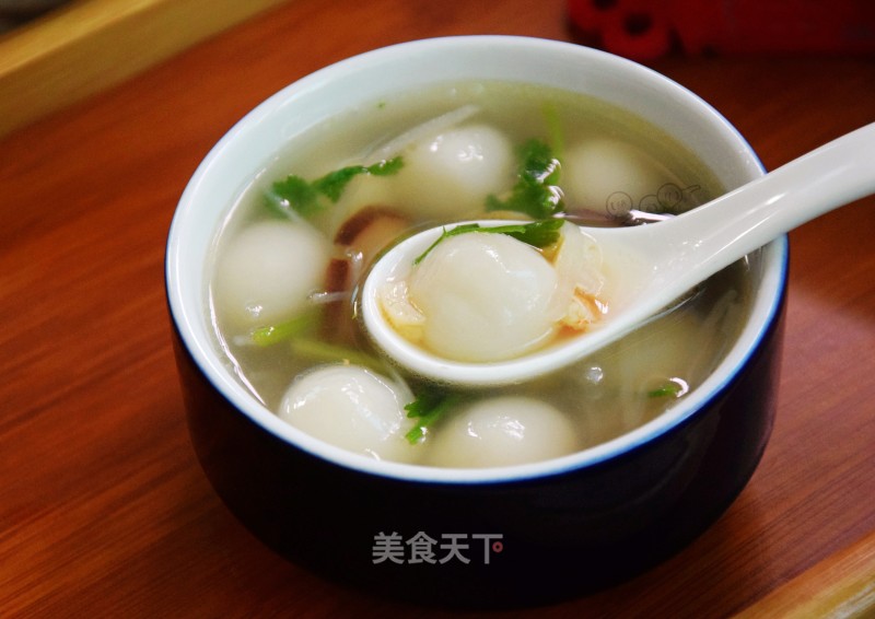 Taste Salty Glutinous Rice Ball Soup recipe