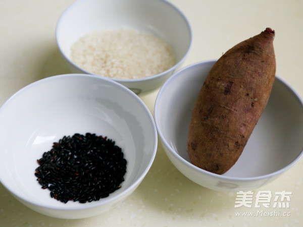 Black Rice and Purple Potato Porridge recipe