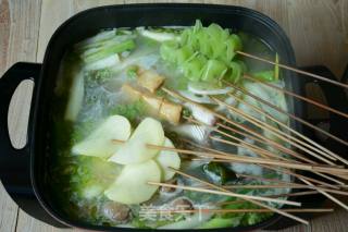 Green Pepper Skewers Hot Pot recipe