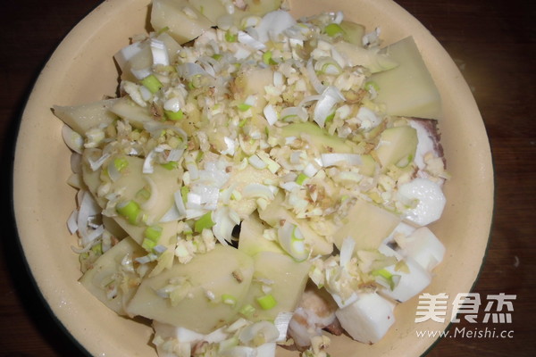 Yam and Taro Fermented Bean Curd Meat recipe