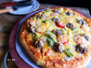 Beef Ball Pizza recipe