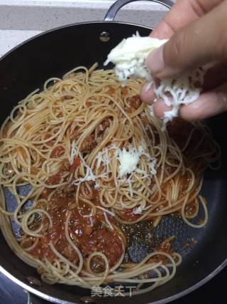 Spaghetti with Meat Sauce (with Meat Sauce) recipe