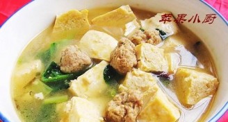 Beef Ball Frozen Tofu Soup recipe