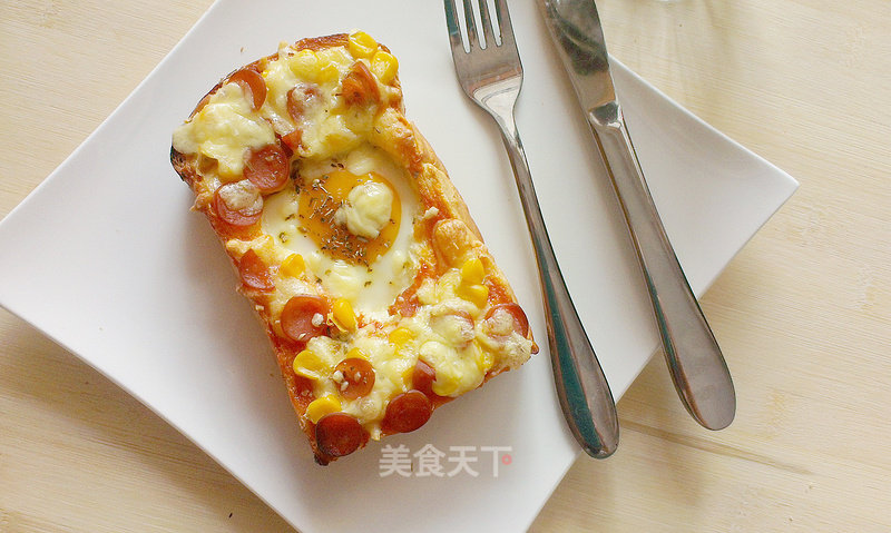 Toast Pizza-a Nutritious Breakfast in One Step recipe