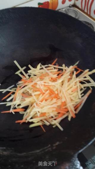 Sweet and Sour Appetizing Shredded Potatoes recipe