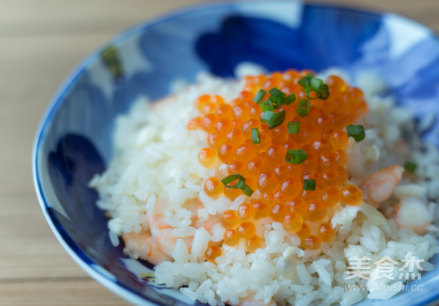 Fried Rice with Salmon Roe recipe