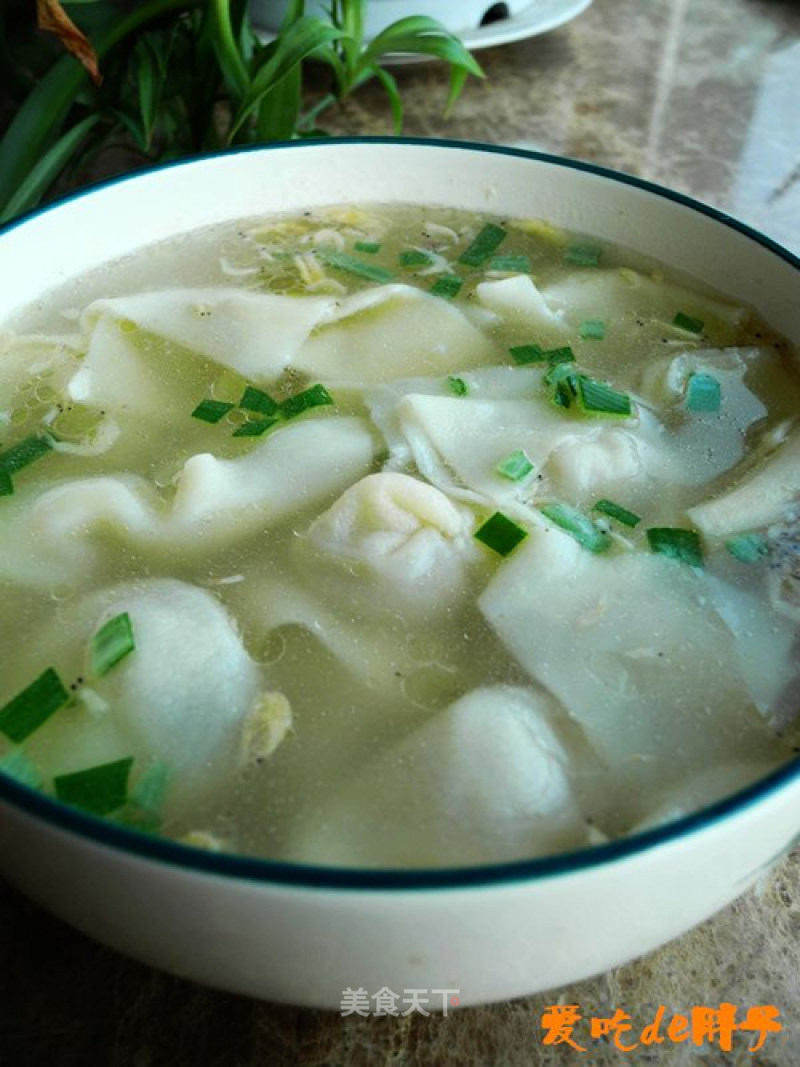 Bone Broth Fresh Meat Sea Cucumber Wonton recipe