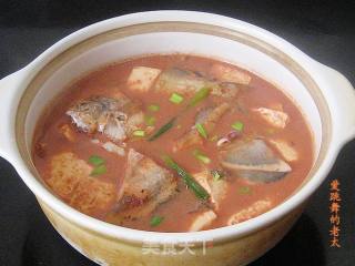 Red Fermented Bean Curd Pomfret Tofu Pot recipe