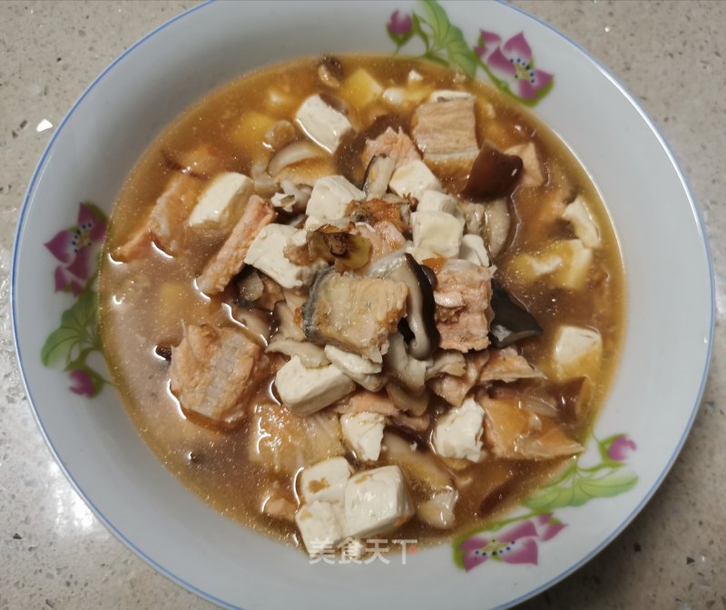 Salmon Tofu Soup recipe