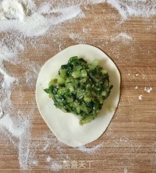 Moss and Pork Dumplings recipe