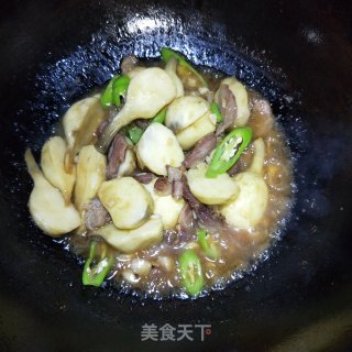 Stir-fried Pork Belly with Mushrooms recipe