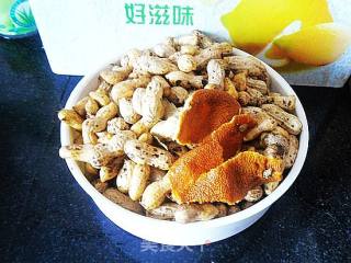 Peanuts with Orange Peel recipe