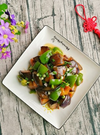 Stir-fried Green Peppers with Eggplant recipe