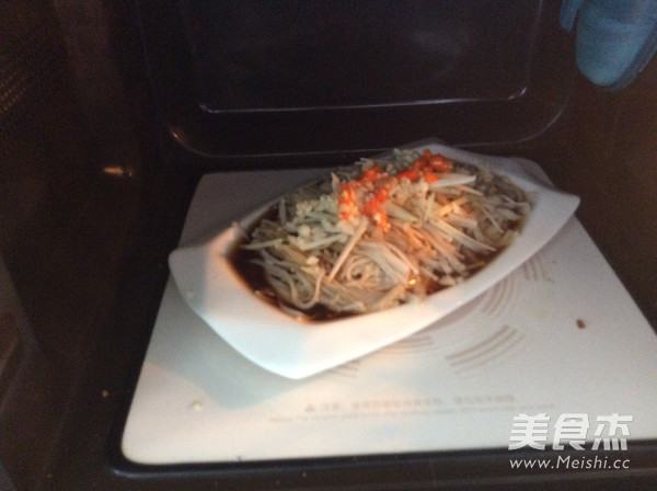 Microwave Garlic Enoki Mushroom recipe